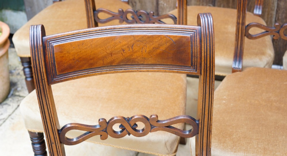 Set of 6 late Georgian dining chairs in very good condition View VII
