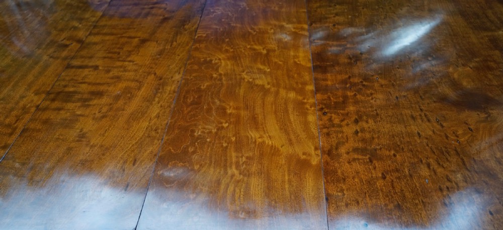 Solid Mahogany extending dining table. View VIII
