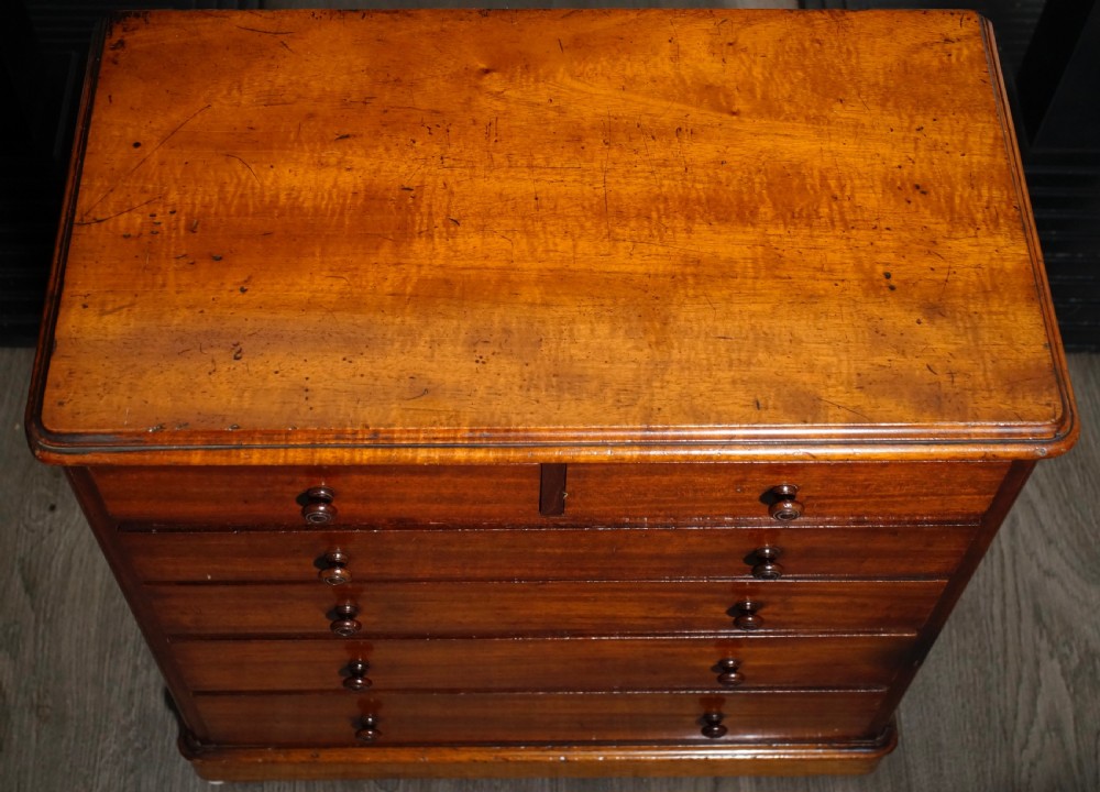 Victorian fine quality miniature chest of drawers  View III