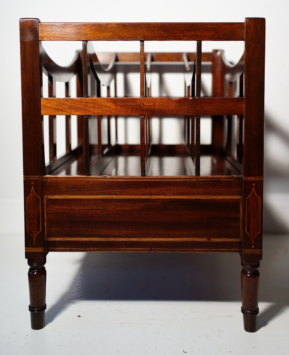 Canterbury unusually inlaid on all sides retaining original revived finish. Circa 1825  View II