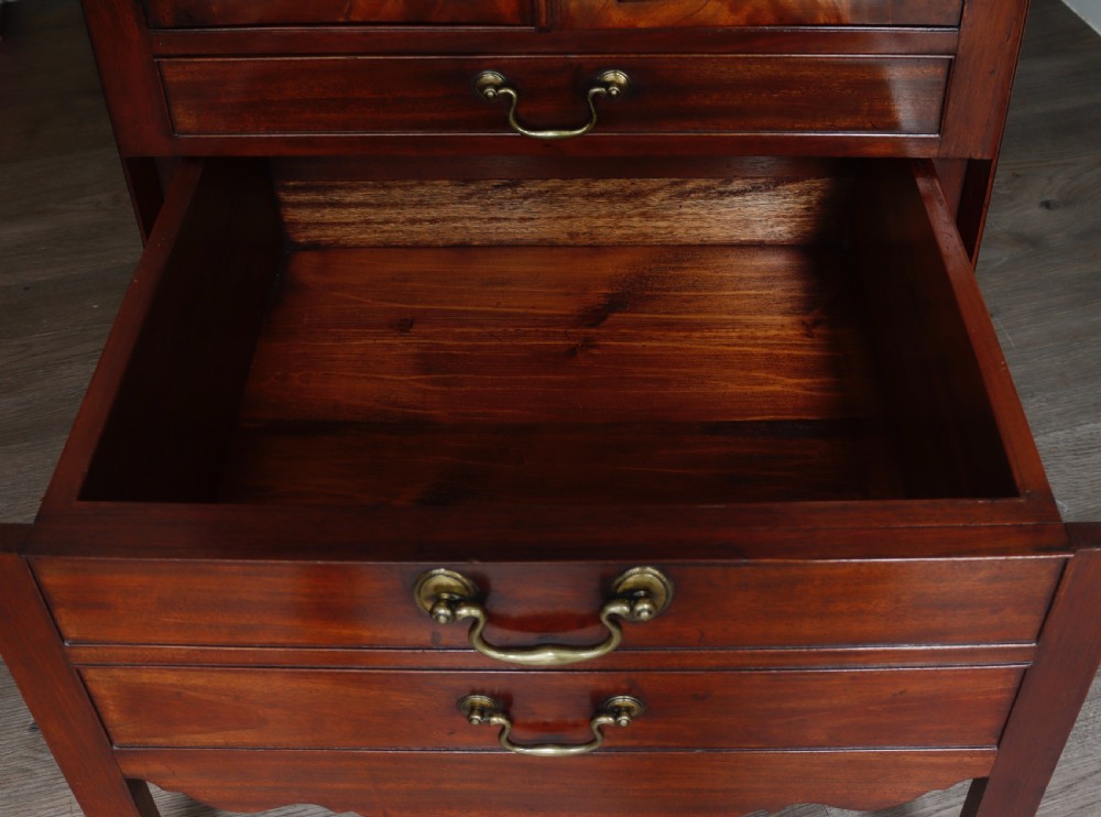 A George III mahogany tray-top bedside commode  View VI
