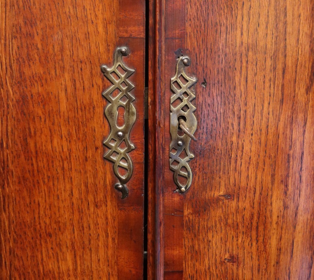 Antique oak and mahogany corner cupboard View VII