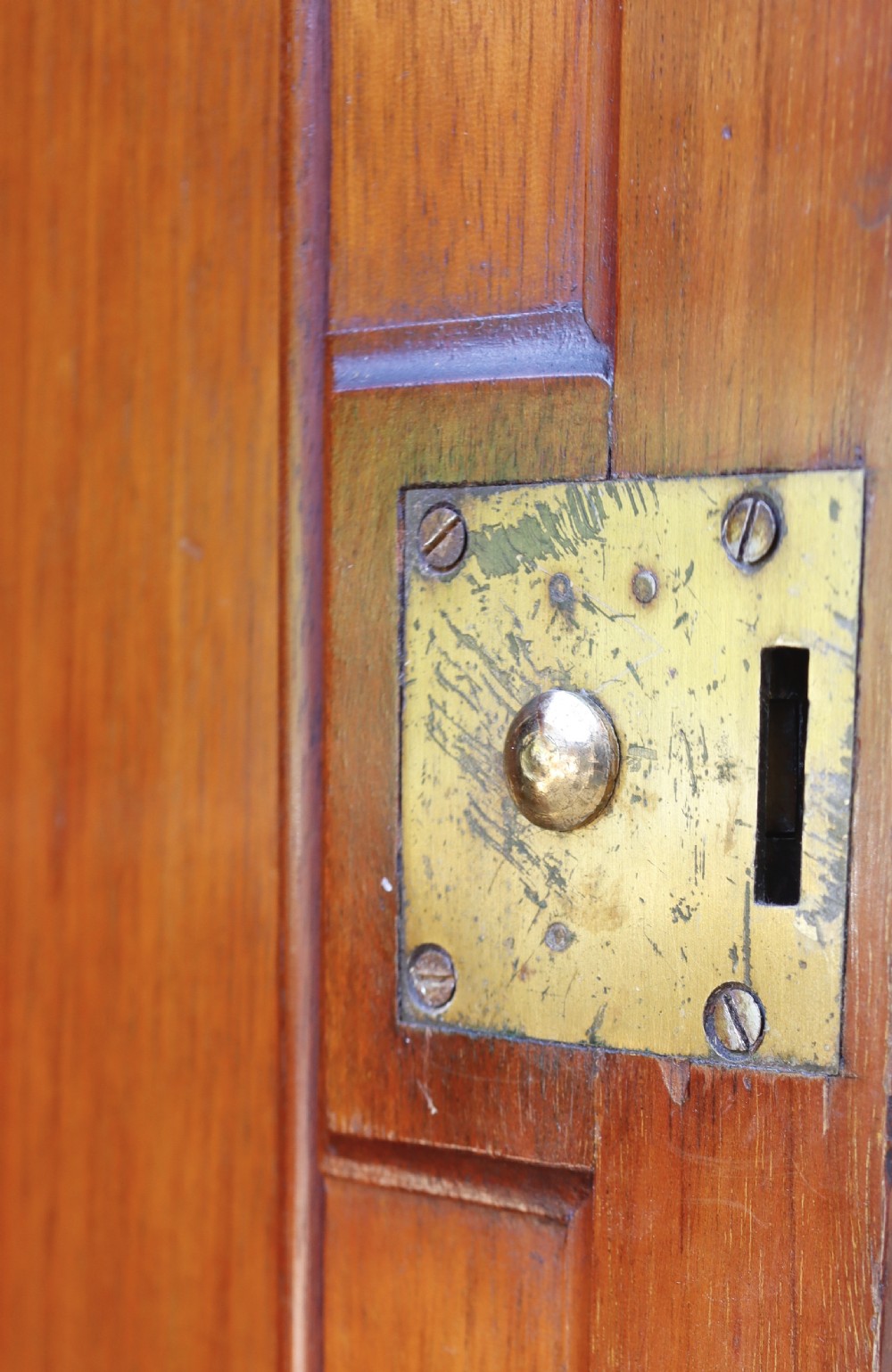 Antique mahogany single door cupboard. View II