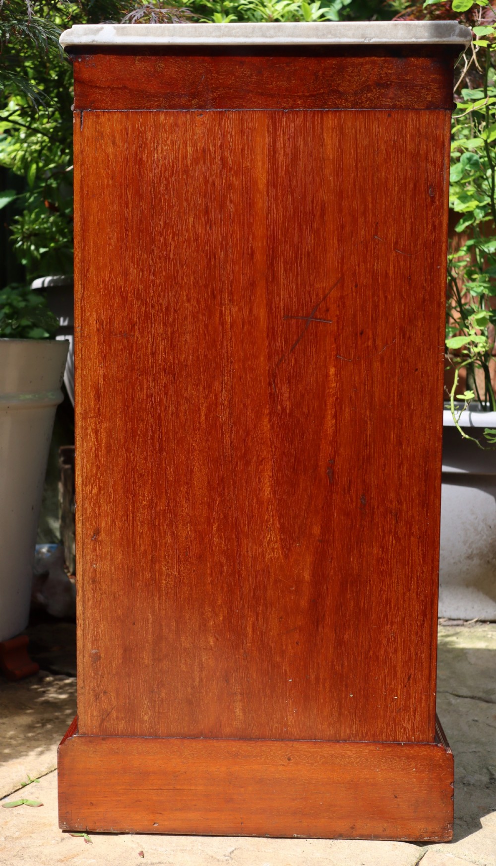 Antique mahogany single door cupboard. View VIII