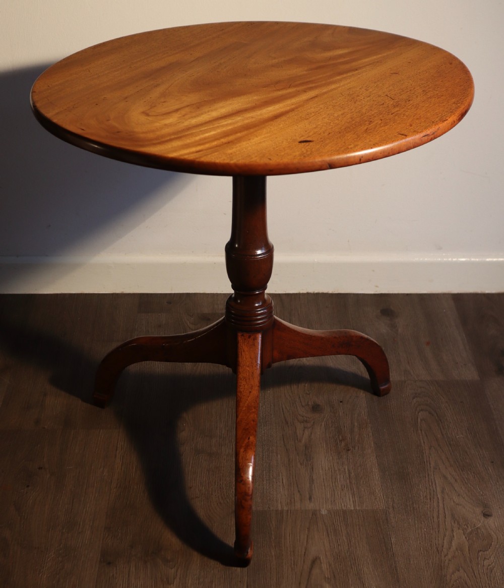 Antique mahogany tripod table. View II