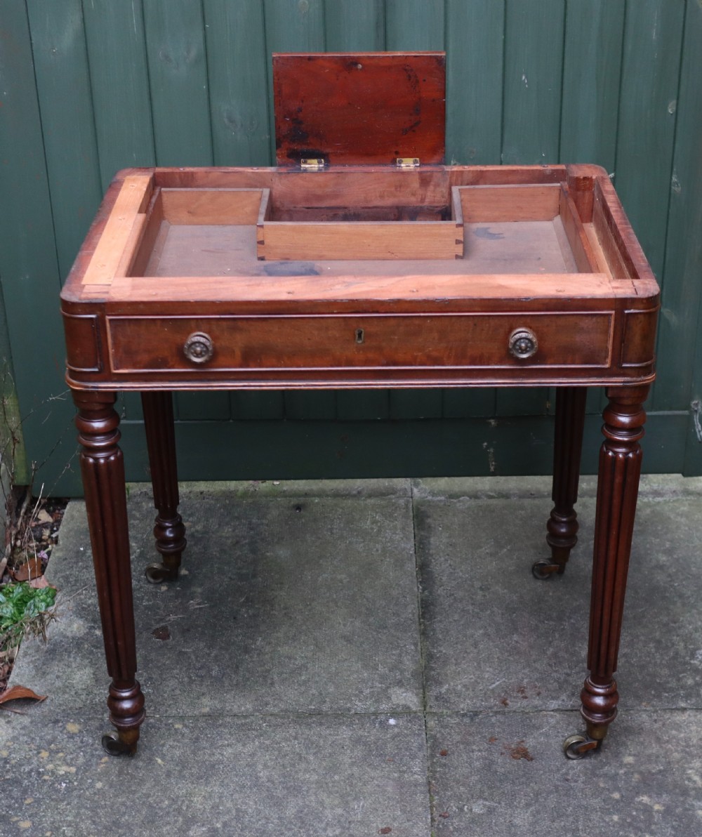 Antique Mahogany Chamber Writing Table Gillows? View III