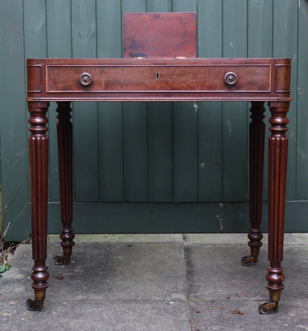 Antique Mahogany Chamber Writing Table Gillows? View IV