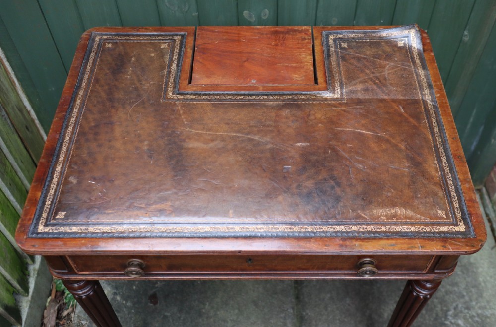 Antique Mahogany Chamber Writing Table Gillows? View XI