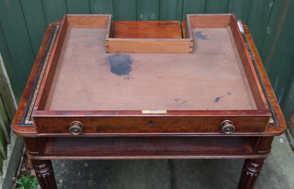 Antique Mahogany Chamber Writing Table Gillows? View XII