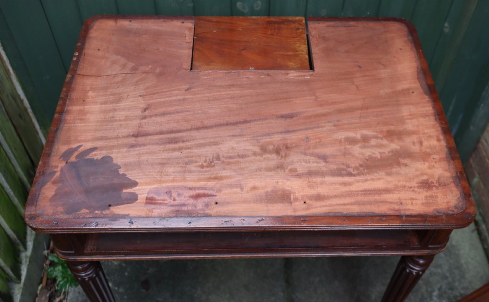 Antique Mahogany Chamber Writing Table Gillows? View XIII