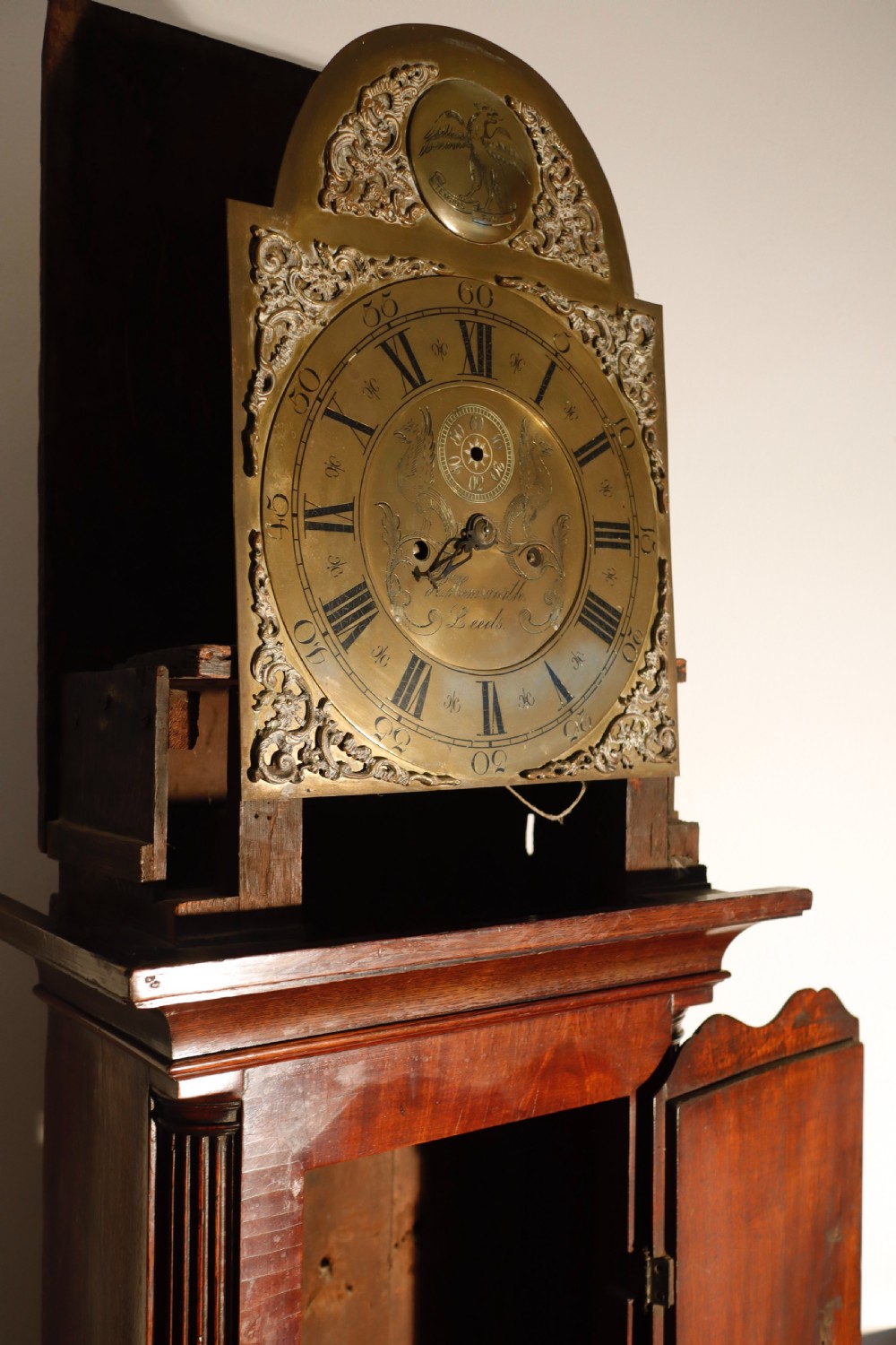 Antique Mahogany longcase clock for restoration Circa 1800. View VII