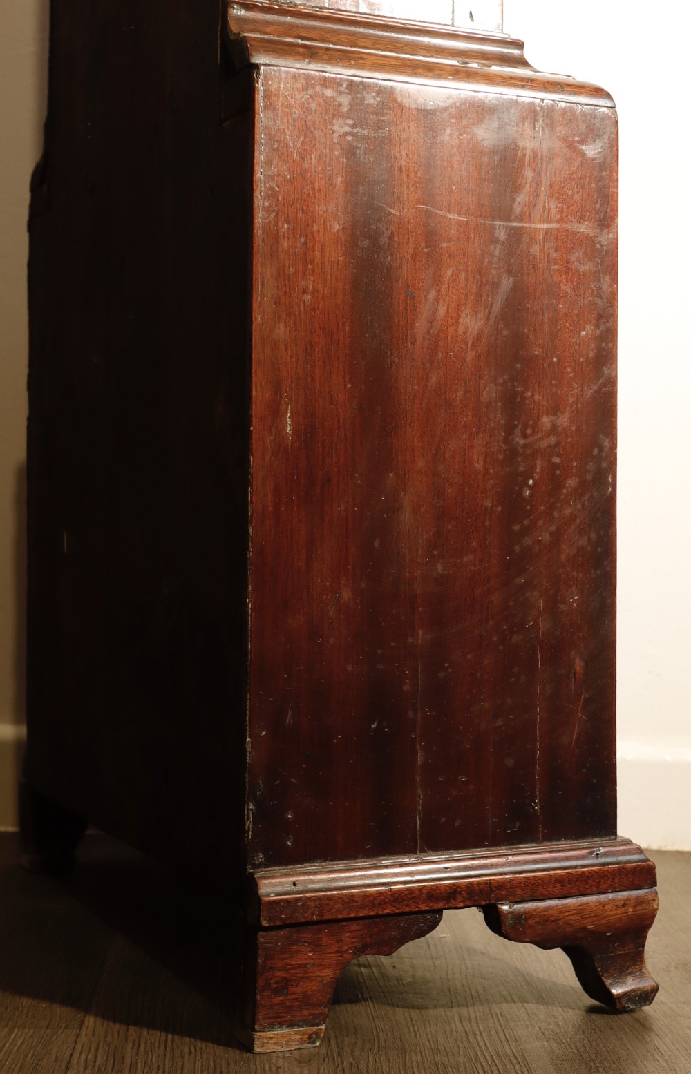 Antique Mahogany longcase clock for restoration Circa 1800. View XII