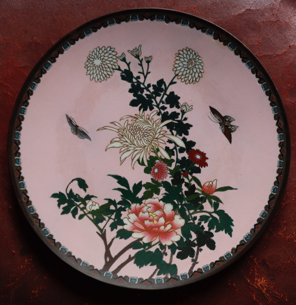 Antique Cloisonne plate.