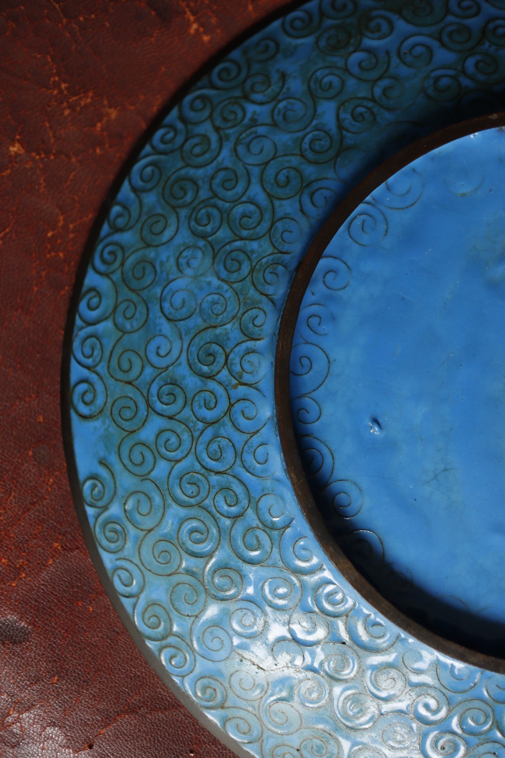 Antique Cloisonne plate. View VII