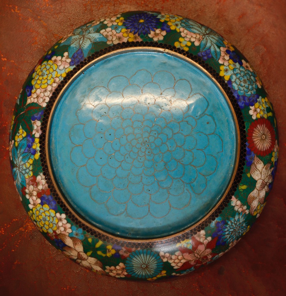 Antique cloisonne bowl. View III