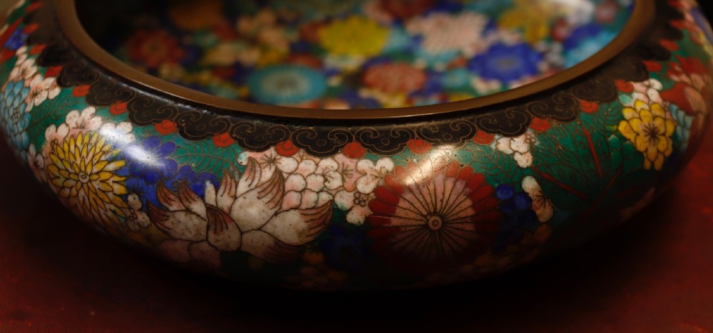 Antique cloisonne bowl. View VI