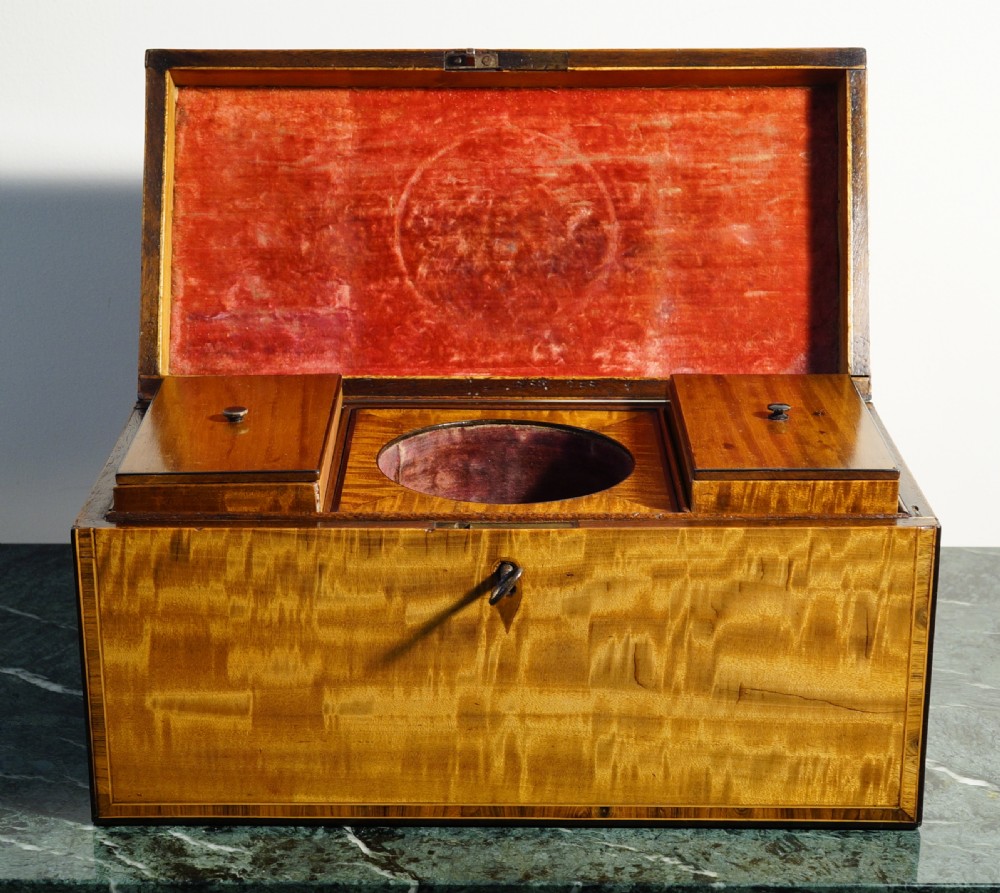 Antique tea caddies View II