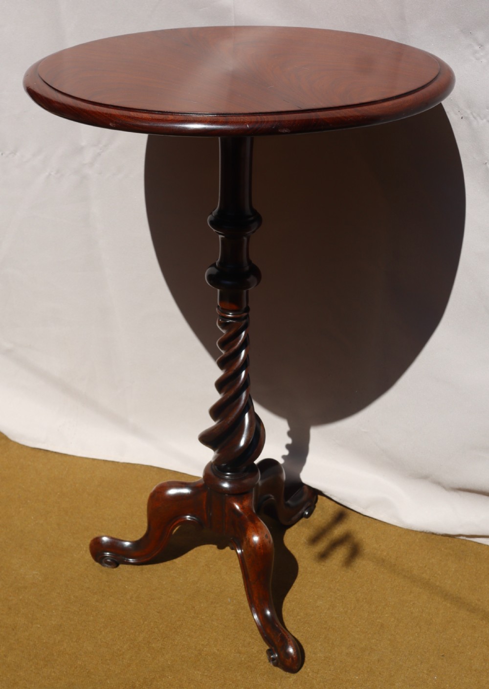 Antique rosewood tripod table.  View II