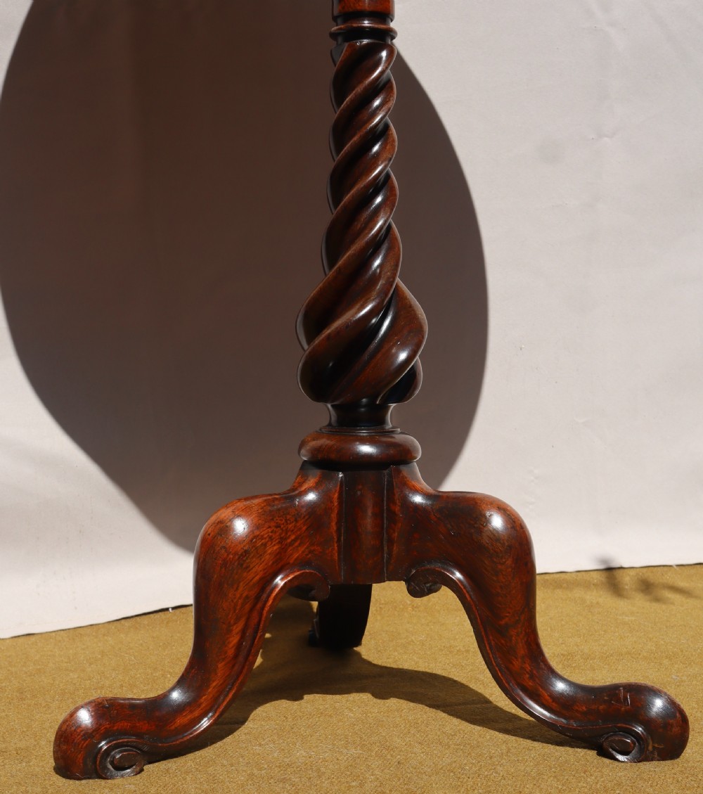 Antique rosewood tripod table.  View V