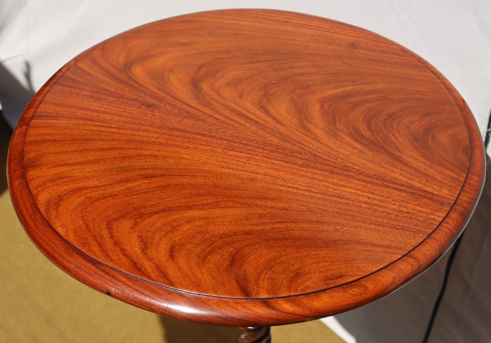 Antique rosewood tripod table.  View IX