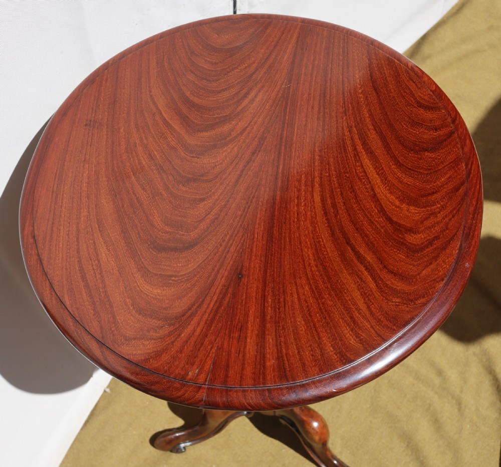 Antique rosewood tripod table.  View X
