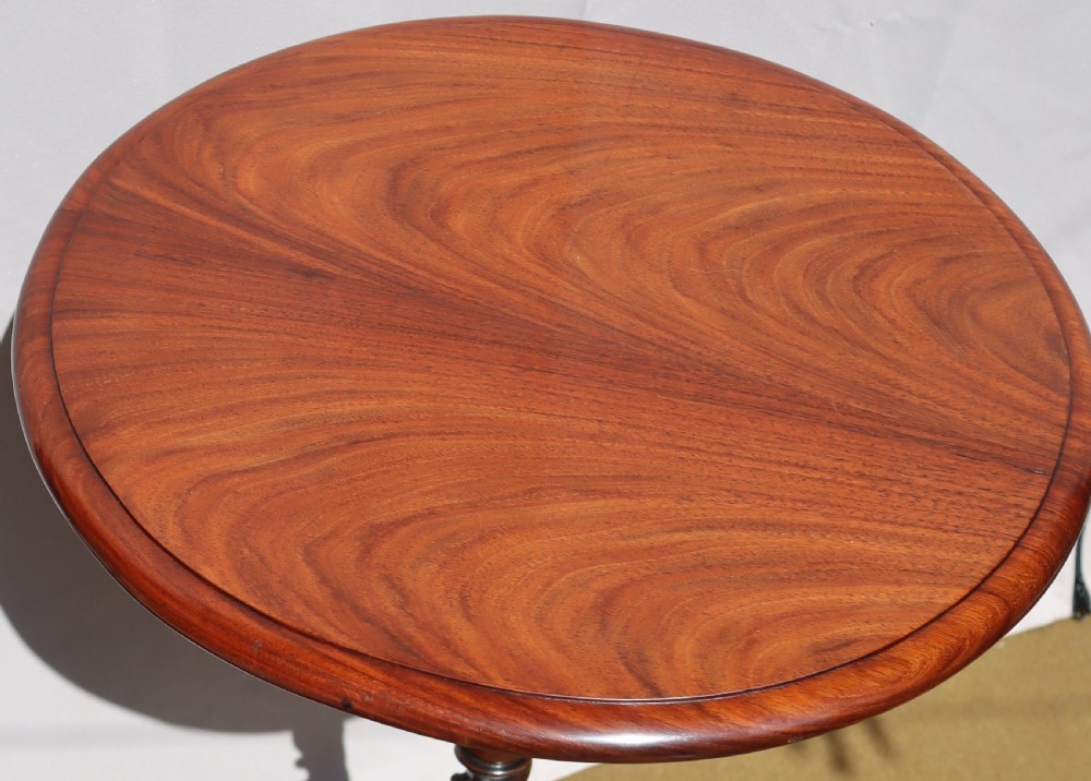 Antique rosewood tripod table.  View XII