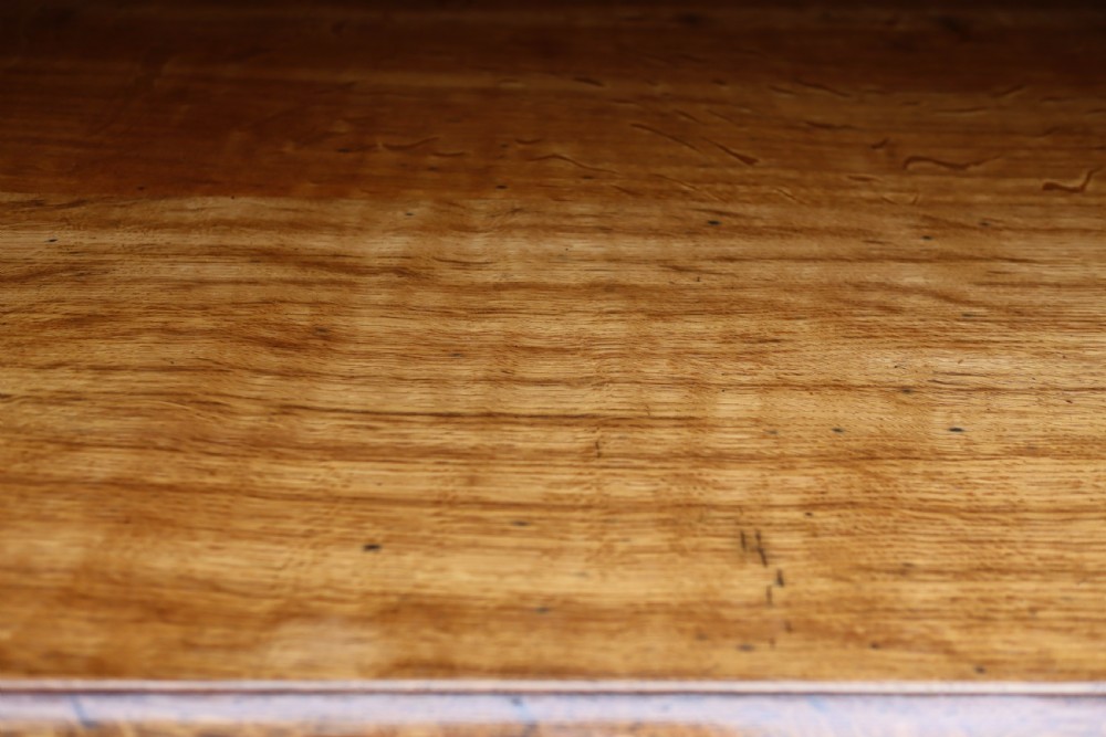 Oak kneehole desk. View III