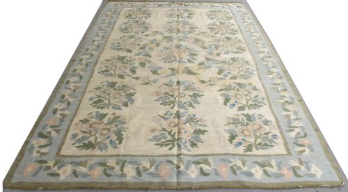 Pale and Decorative Kilim, Ukraine, 8'11" X 5'9", Circa 1900