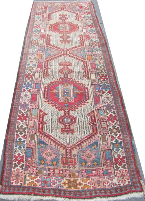Antique Persian Corridor Runner 2.53m X 0.93m, Circa 1910