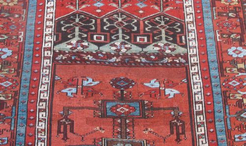 ANTIQUE ANATOLIAN VILLAGE RUG 182M X 130M 6FT X 4FT 3 INCHES - ADDITIONAL PHOTO 5