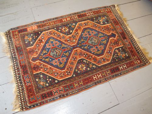 Cute Antique Persian Tribal Rug, 1.23m X 0.83m (4ft X 2'10 Inches)