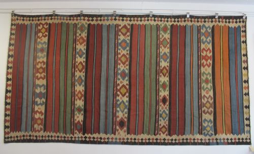 Dramatic Antique Persian Kilim, 3.32m X 1.74m (10' 11 Inches X 5' 9 Inches)