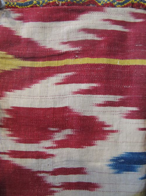 DOUBLESIDED SILK IKAT PURSE UZBEKISTAN CIRCA 1890 - ADDITIONAL PHOTO 5