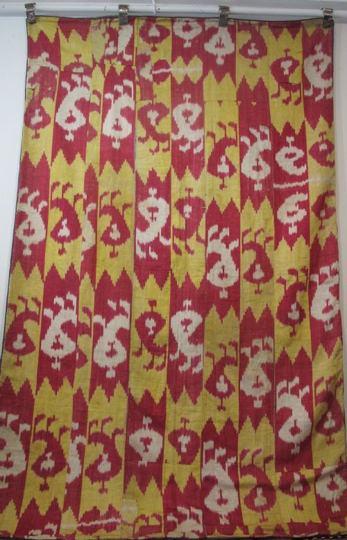 SILK IKAT PANEL UZBEKISTAN CIRCA 1890 185M X 112M - ADDITIONAL PHOTO 2
