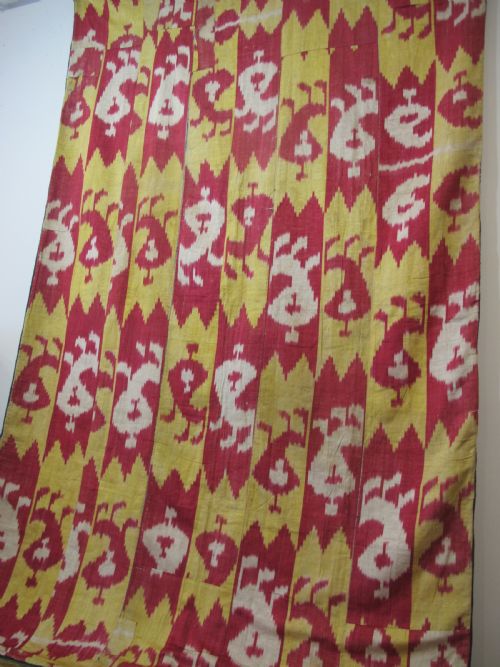 SILK IKAT PANEL UZBEKISTAN CIRCA 1890 185M X 112M - ADDITIONAL PHOTO 6