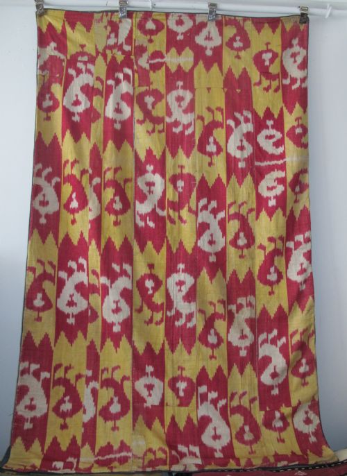 SILK IKAT PANEL UZBEKISTAN CIRCA 1890 185M X 112M - ADDITIONAL PHOTO 10