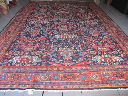 SUPERB MOSTAFI DESIGN ANTIQUE MAHAL CARPET CIRCA 1900 475M X 323M - ADDITIONAL PHOTO 1