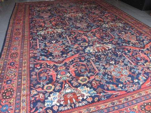 SUPERB MOSTAFI DESIGN ANTIQUE MAHAL CARPET CIRCA 1900 475M X 323M - ADDITIONAL PHOTO 5