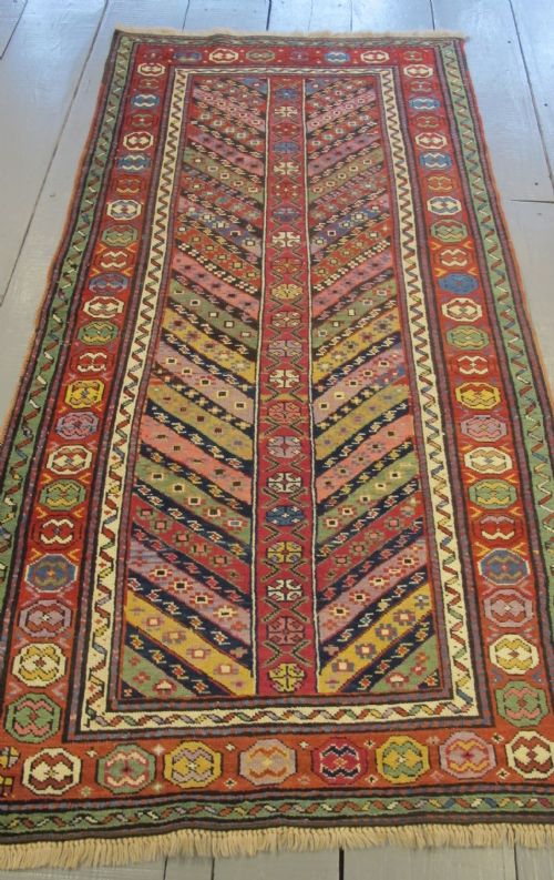 Striking Antique Caucasian Rug, 2.11m X 1.02m