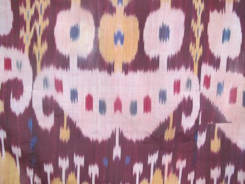 ANTIQUE SILK IKAT PANEL 165M X 126M - ADDITIONAL PHOTO 2