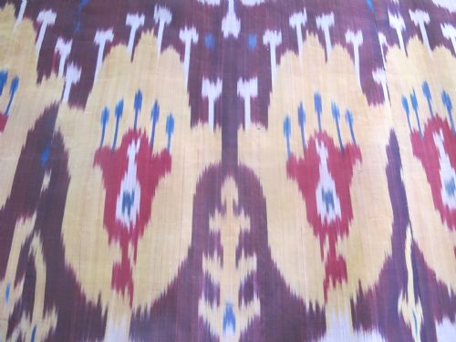 ANTIQUE SILK IKAT PANEL 165M X 126M - ADDITIONAL PHOTO 4