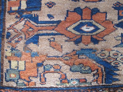 ANTIQUE HAMADAN CARPET WEST PERSIA CIRCA 1900 365M X 200M - ADDITIONAL PHOTO 3