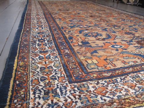 ANTIQUE HAMADAN CARPET WEST PERSIA CIRCA 1900 365M X 200M - ADDITIONAL PHOTO 5