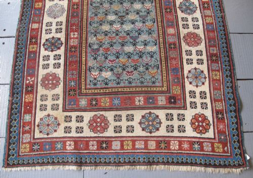 BEAUTIFUL TALISH LONG RUG EAST CAUCASUS CIRCA 1880 262M X 107M - ADDITIONAL PHOTO 3