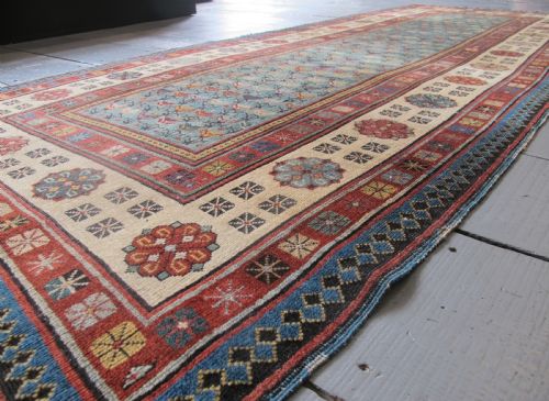 BEAUTIFUL TALISH LONG RUG EAST CAUCASUS CIRCA 1880 262M X 107M - ADDITIONAL PHOTO 6