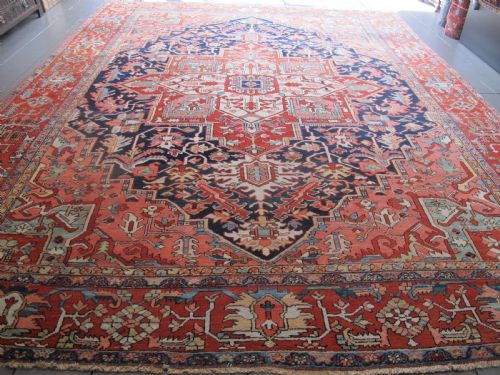 LARGE HERIZ CARPET NORTHWEST PERSIA CIRCA 1890 454M X 337M