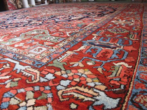 LARGE HERIZ CARPET NORTHWEST PERSIA CIRCA 1890 454M X 337M - ADDITIONAL PHOTO 9