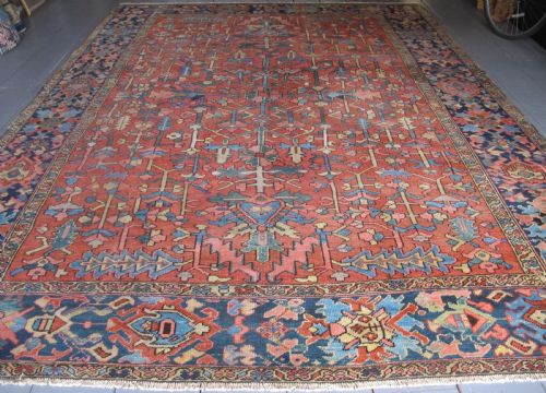 Decorative Heriz Carpet, Circa 1880, 3.66m X 2.91m