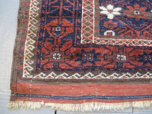ANTIQUE BELOUCHI WOOL RUNNER CIRCA 1880 280M X 118M - ADDITIONAL PHOTO 3