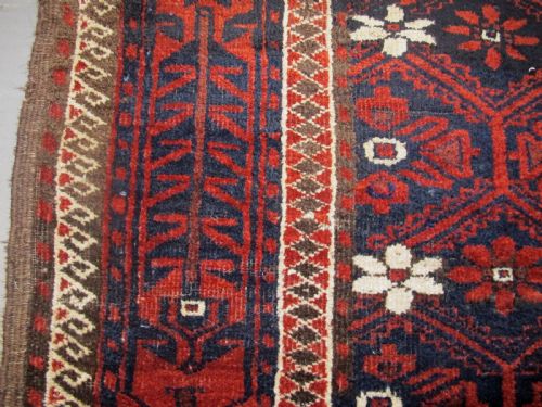 ANTIQUE BELOUCHI WOOL RUNNER CIRCA 1880 280M X 118M - ADDITIONAL PHOTO 5